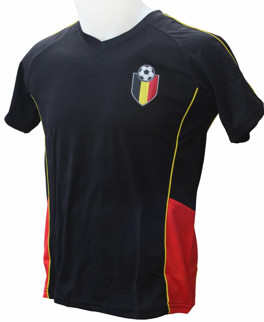 Voetbalshirt Belgium zwart Adult Voetbalshirt Belgium zwart Adult