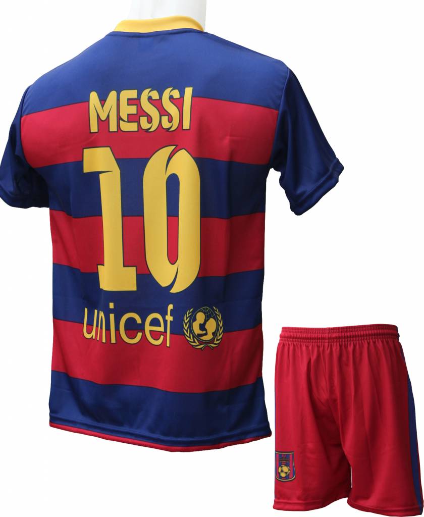 Barcelona Voetbaltenue Messi "Thuis" Barcelona Voetbaltenue Messi "Thuis"