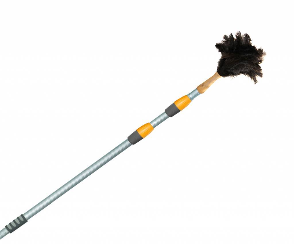 Struisvogel Plumeau voor telescoopsteel Struisvogel Plumeau voor telescoopsteel