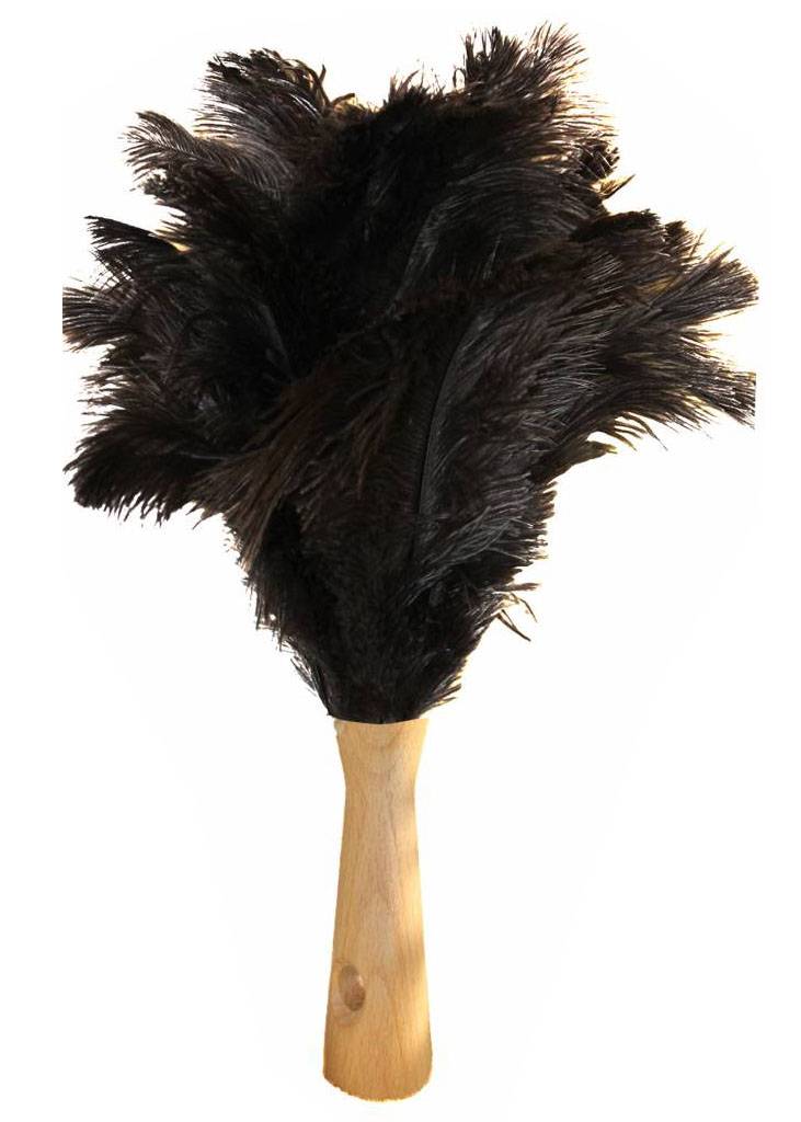 Struisvogel Plumeau voor telescoopsteel Struisvogel Plumeau voor telescoopsteel