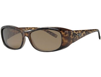 Overzet Zonnebril bruin gevlamd