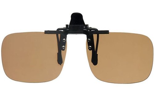 Clip -On Zonnebril Brown Medium (opklapbaar)