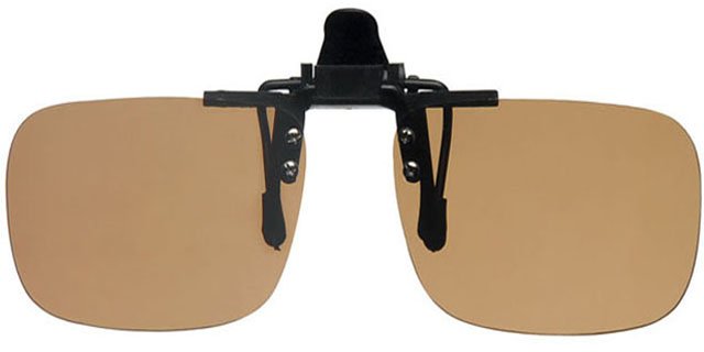 Clip -On Zonnebril Brown Medium (opklapbaar)