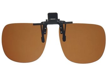 Clip -On Zonnebril Brown Large