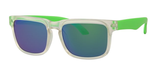 Kids zonnebril Flashy groen spiegelglas Kids zonnebril Flashy groen spiegelglas