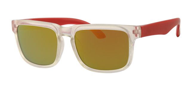 Kids zonnebril Flashy rood spiegelglas