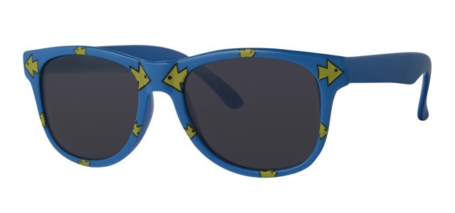 kinder zonnebril fantasie blauw