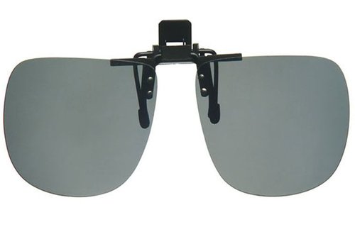 Clip -On Zonnebril Black Large (opklapbaar)