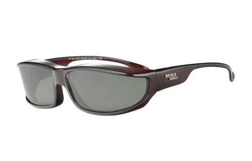 Overzet Zonnebril Shield Plus (Bruin)