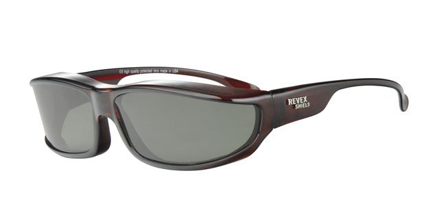 Overzet Zonnebril Shield Plus (Bruin) Overzet Zonnebril Shield Plus (Bruin)