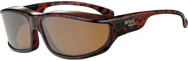 Overzet Zonnebril Shield Plus (Bruin gevlamd) Overzet Zonnebril Shield Plus (Bruin gevlamd)