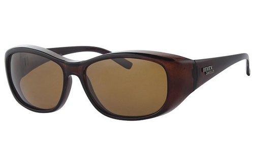 Overzet Zonnebril Shield M/L (bruin)