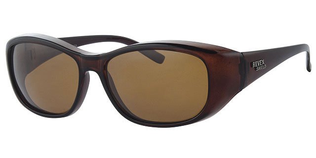 Overzet Zonnebril Shield M/L (bruin)