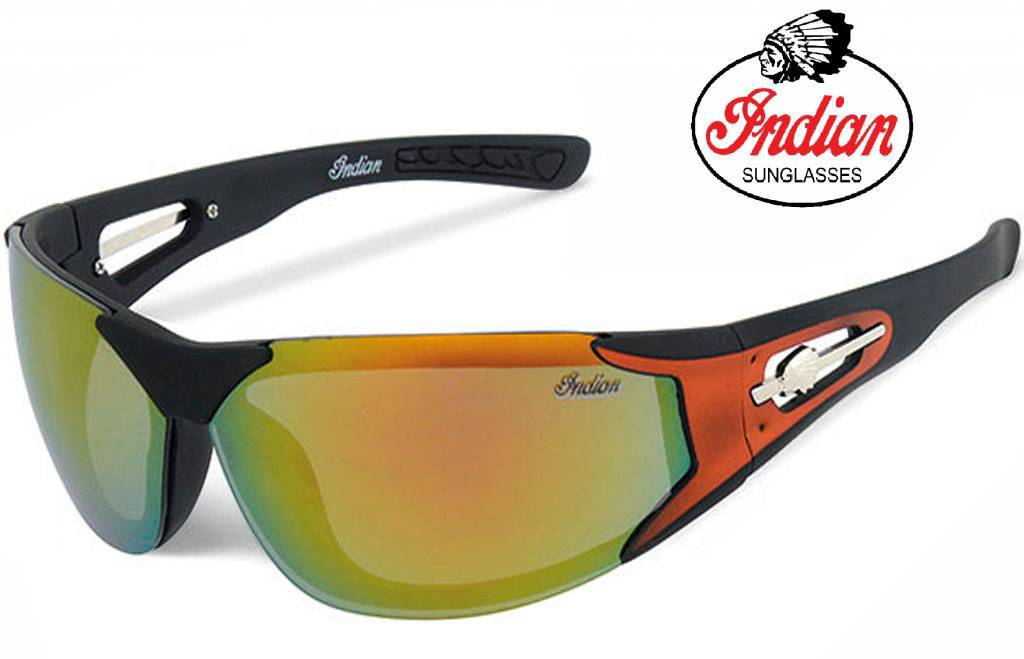 Biker zonnebril spiegelglas