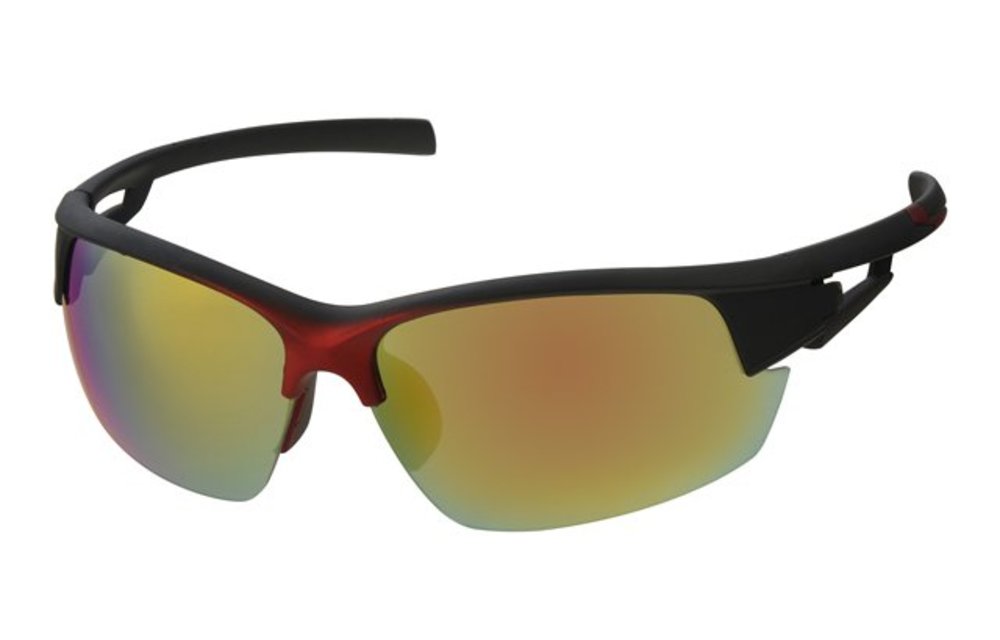 Sport Zonnebril Red/Black spiegelglas Sport Zonnebril Red/Black spiegelglas