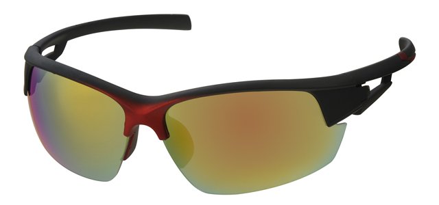 Sport Zonnebril Red/Black spiegelglas