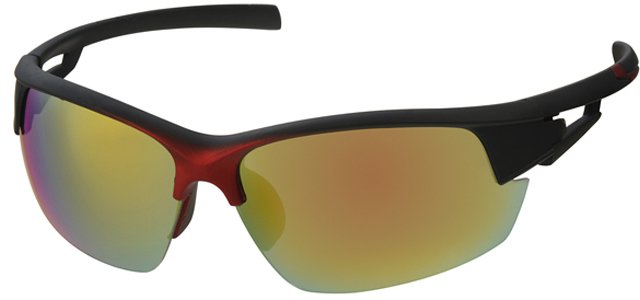 Sport Zonnebril Red/Black spiegelglas