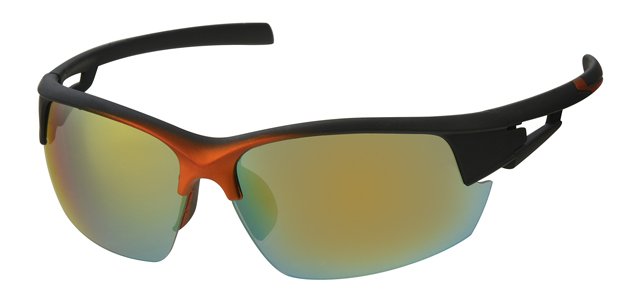 Sport Zonnebril Orange/Black spiegelglas Sport Zonnebril Orange/Black spiegelglas
