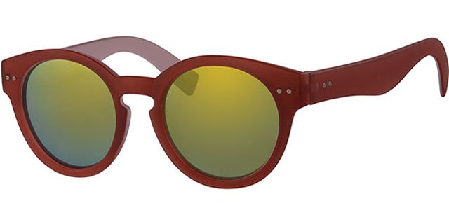 Space zonnebril Pink (rond spiegelglas)