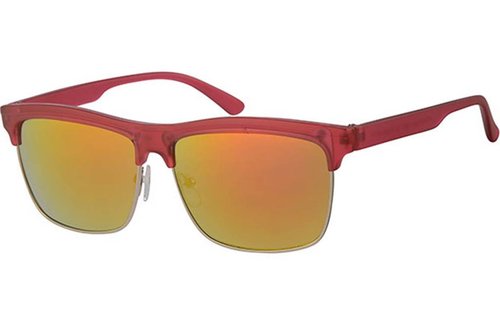 Clubmaster zonnebril roos met spiegelglas Clubmaster zonnebril roos met spiegelglas