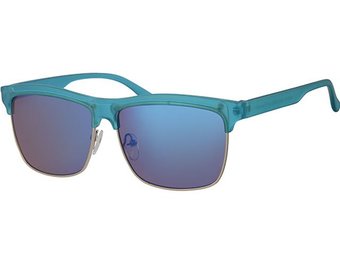 Clubmaster zonnebril blauw