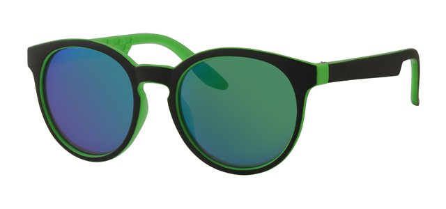 Kids zonnebril around zwart/groen