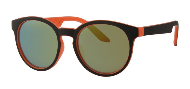 Kids zonnebril around zwart/oranje