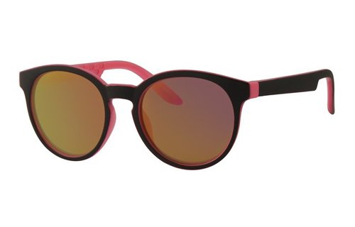 Kids zonnebril around zwart/roos