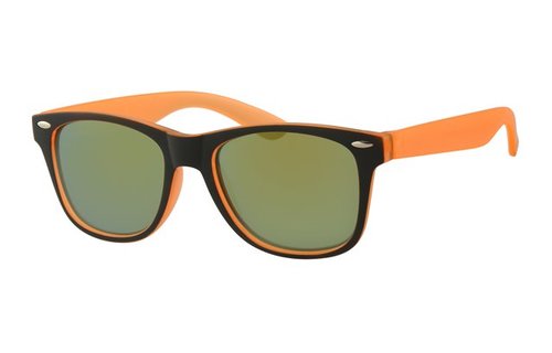 Kids Wayfarer zonnebril Oranje/zwart