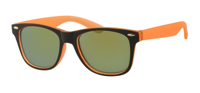 Kids Wayfarer zonnebril Oranje/zwart
