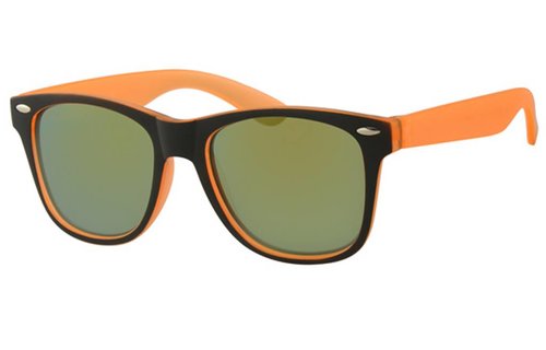 Kids Wayfarer zonnebril Oranje/zwart