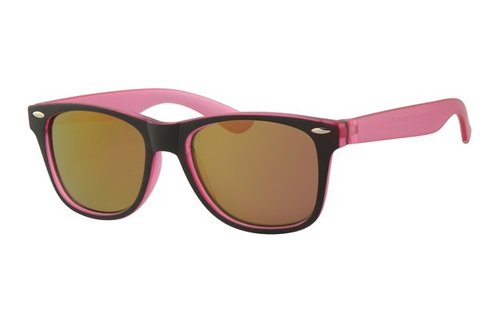 Kids Wayfarer zonnebril Roos/zwart