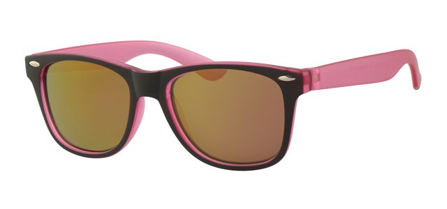 Kids Wayfarer zonnebril Roos/zwart