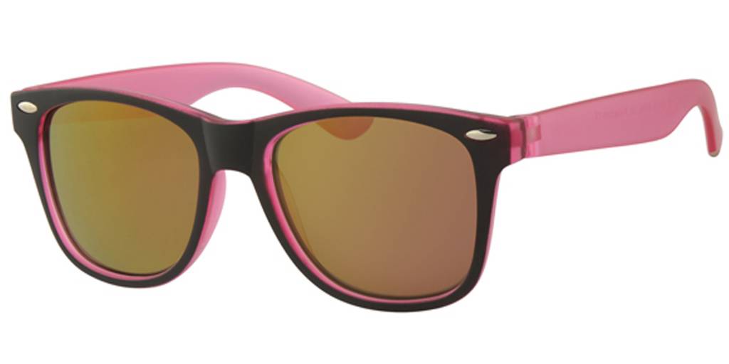 Kids Wayfarer zonnebril Roos/zwart