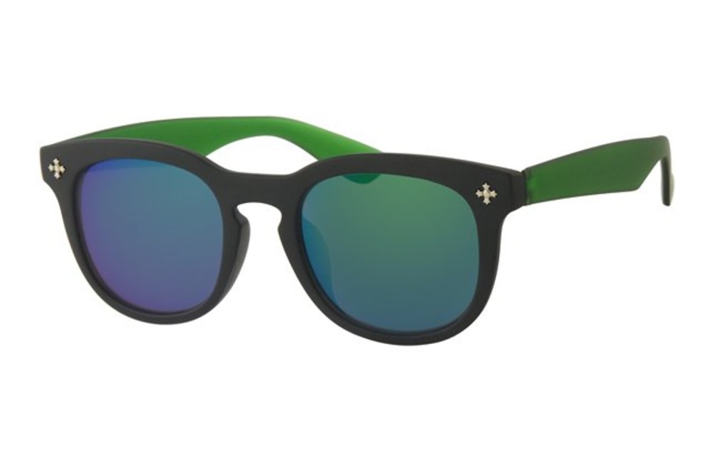 Kids Clubmaster zonnebril Groen/zwart Kids Clubmaster zonnebril Groen/zwart