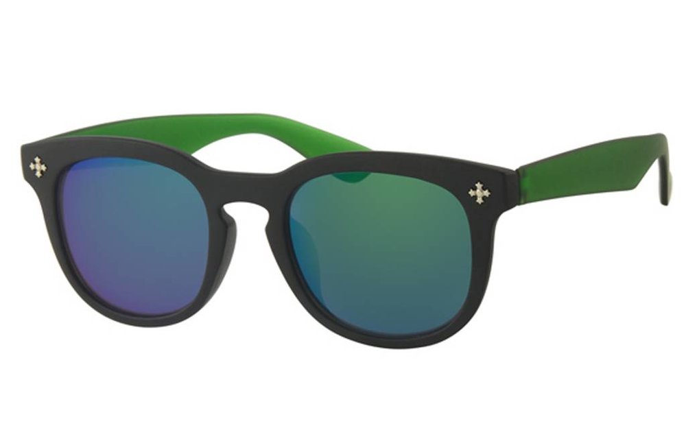 Kids Clubmaster zonnebril Groen/zwart Kids Clubmaster zonnebril Groen/zwart
