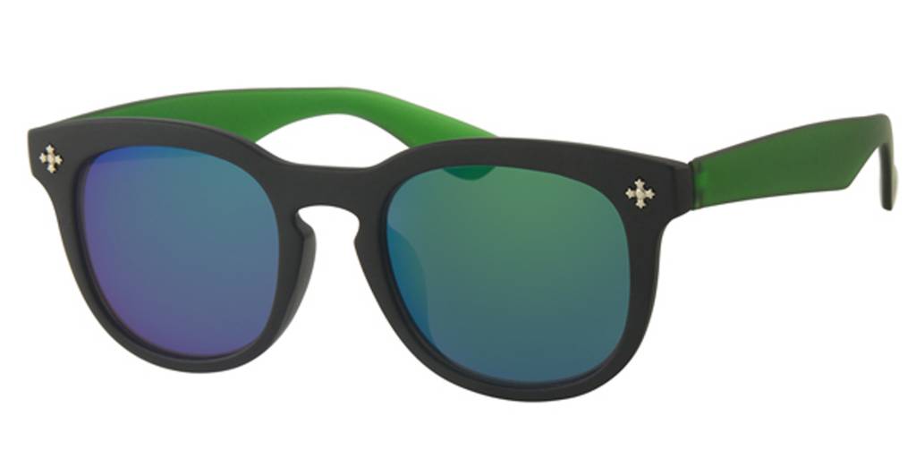 Kids Clubmaster zonnebril Groen/zwart