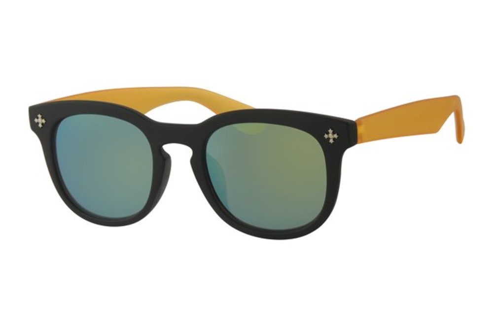 Kids Clubmaster zonnebril Geel/zwart Kids Clubmaster zonnebril Geel/zwart