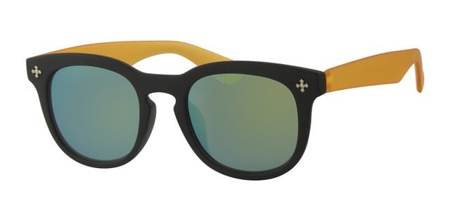 Kids Clubmaster zonnebril Geel/zwart