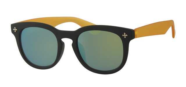 Kids Clubmaster zonnebril Geel/zwart