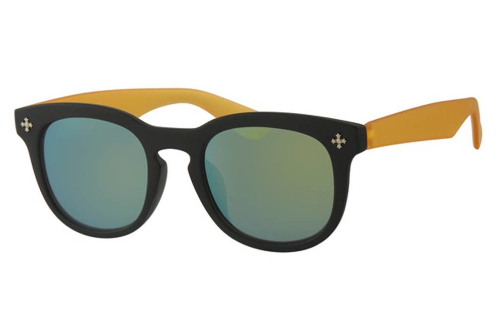 Kids Clubmaster zonnebril Geel/zwart Kids Clubmaster zonnebril Geel/zwart