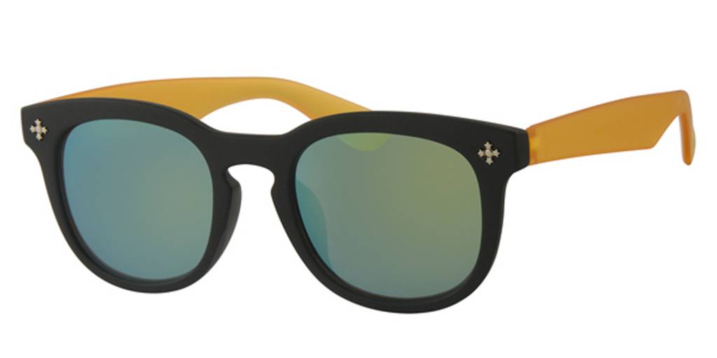 Kids Clubmaster zonnebril Geel/zwart