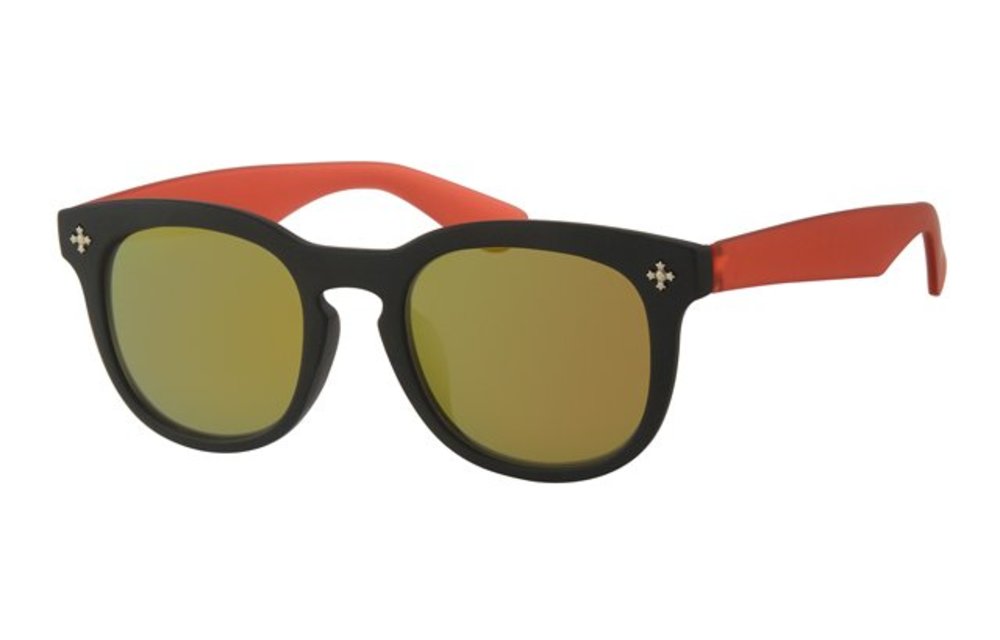 Kids Clubmaster zonnebril Rood/zwart Kids Clubmaster zonnebril Rood/zwart