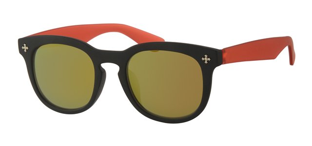 Kids Clubmaster zonnebril Rood/zwart