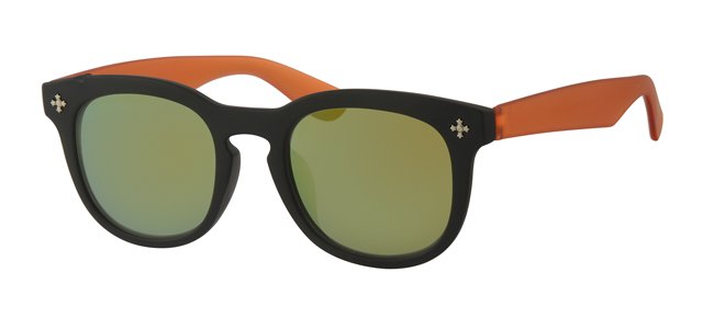 Kids Clubmaster zonnebril Oranje/Zwart