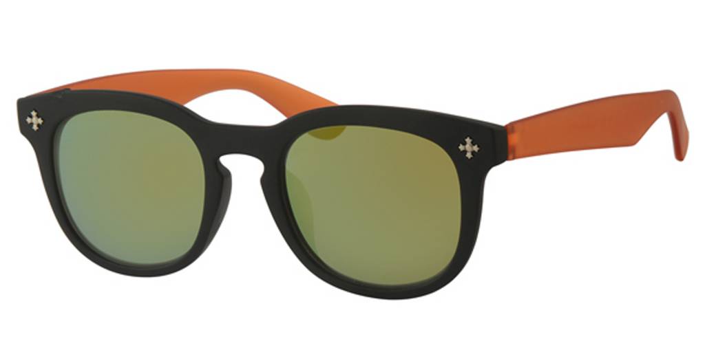 Kids Clubmaster zonnebril Oranje/Zwart