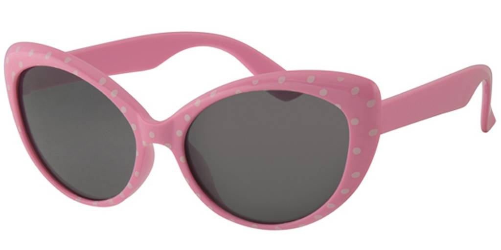 Kinder Zonnebril Roos met witte stippen Kinder Zonnebril Roos met witte stippen