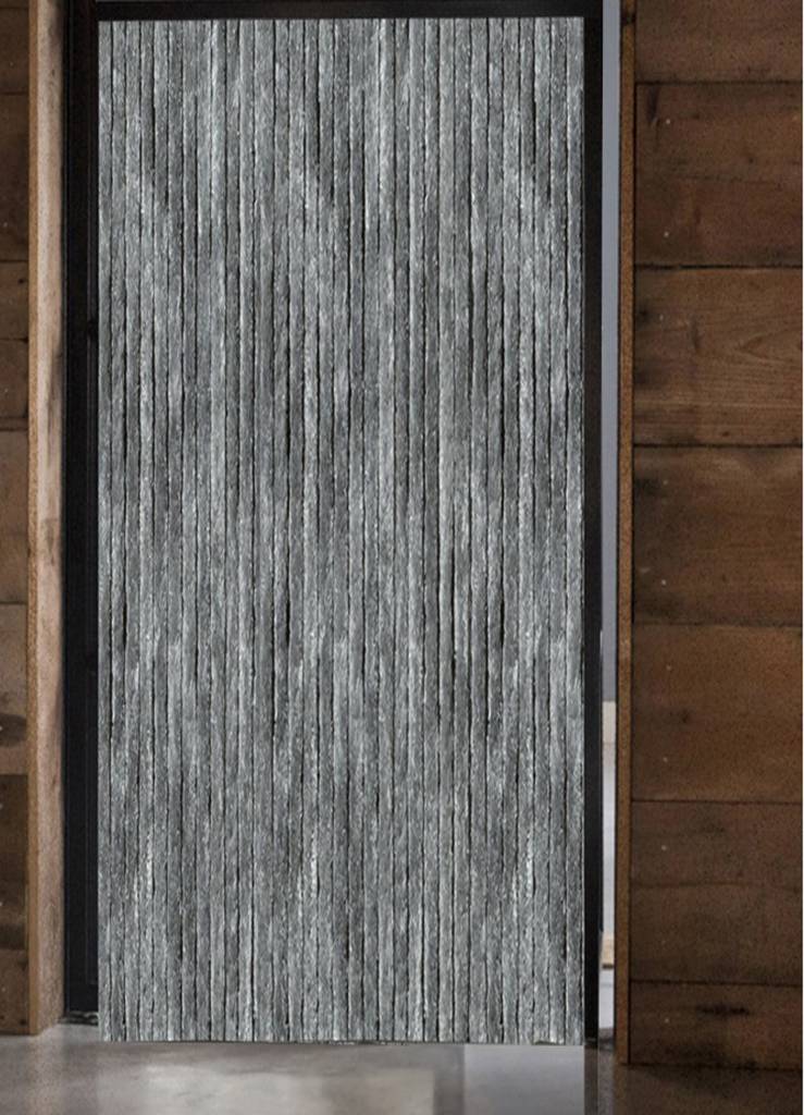 Vliegengordijn kattenstaart 125x230 cm. Grijs