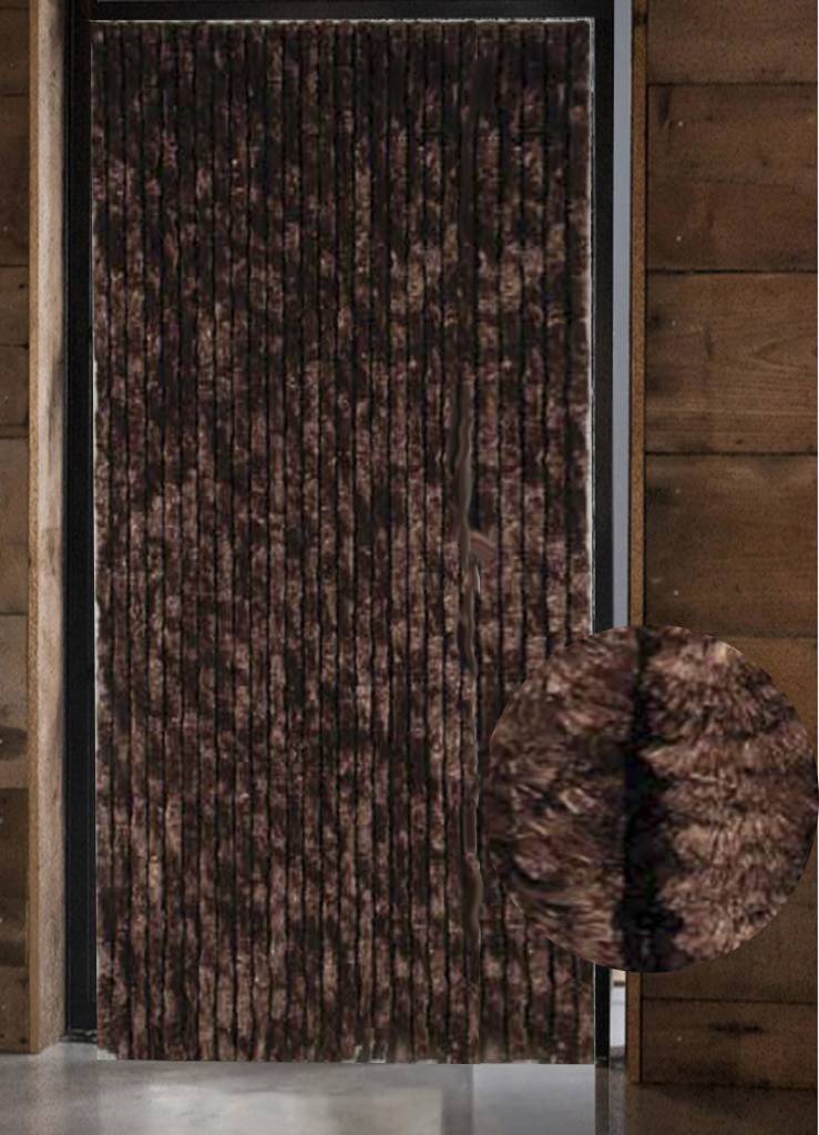 Vliegengordijn kattenstaart 125x230 cm. Bruin Vliegengordijn kattenstaart 125x230 cm. Bruin