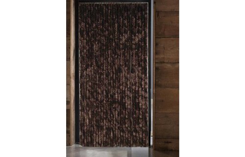 Vliegengordijn kattenstaart 125x230 cm. Bruin